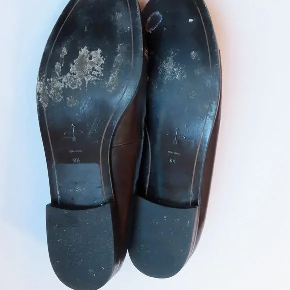 Pour la Victoire Lynn Zip Toe Detail Leather Loafers Flat Shoe Black US 9.5 - Picture 8 of 9